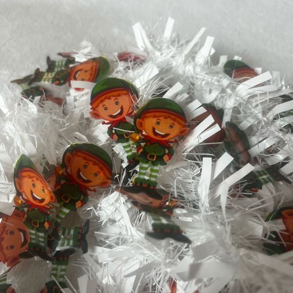 Elf On The Shelf Idea Elf Tinsel Garland and Elf on The Shelf Coloring Book - Picture 2 of 7